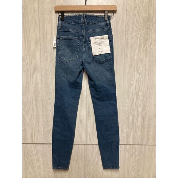 NWT Good American Jean Womens 00 Good Legs Skinny Dark Wash Stretch Denim - Picture 7 of 7